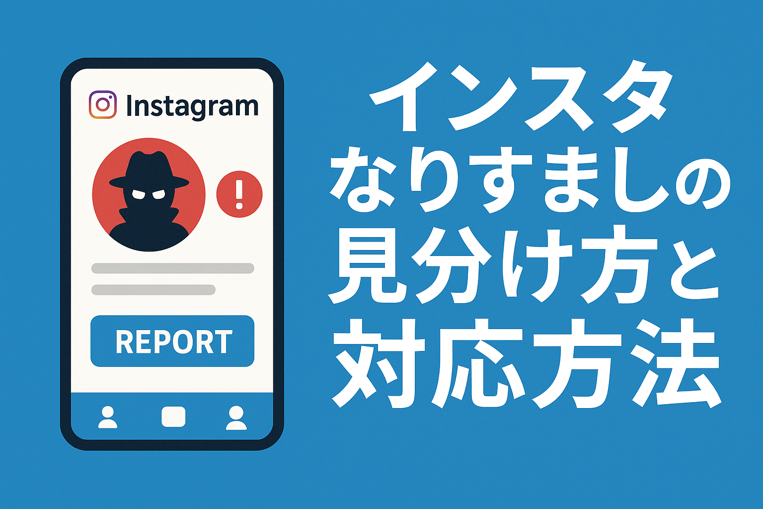 インスタなりすましされたらの対応と見分け方インスタなりすましの